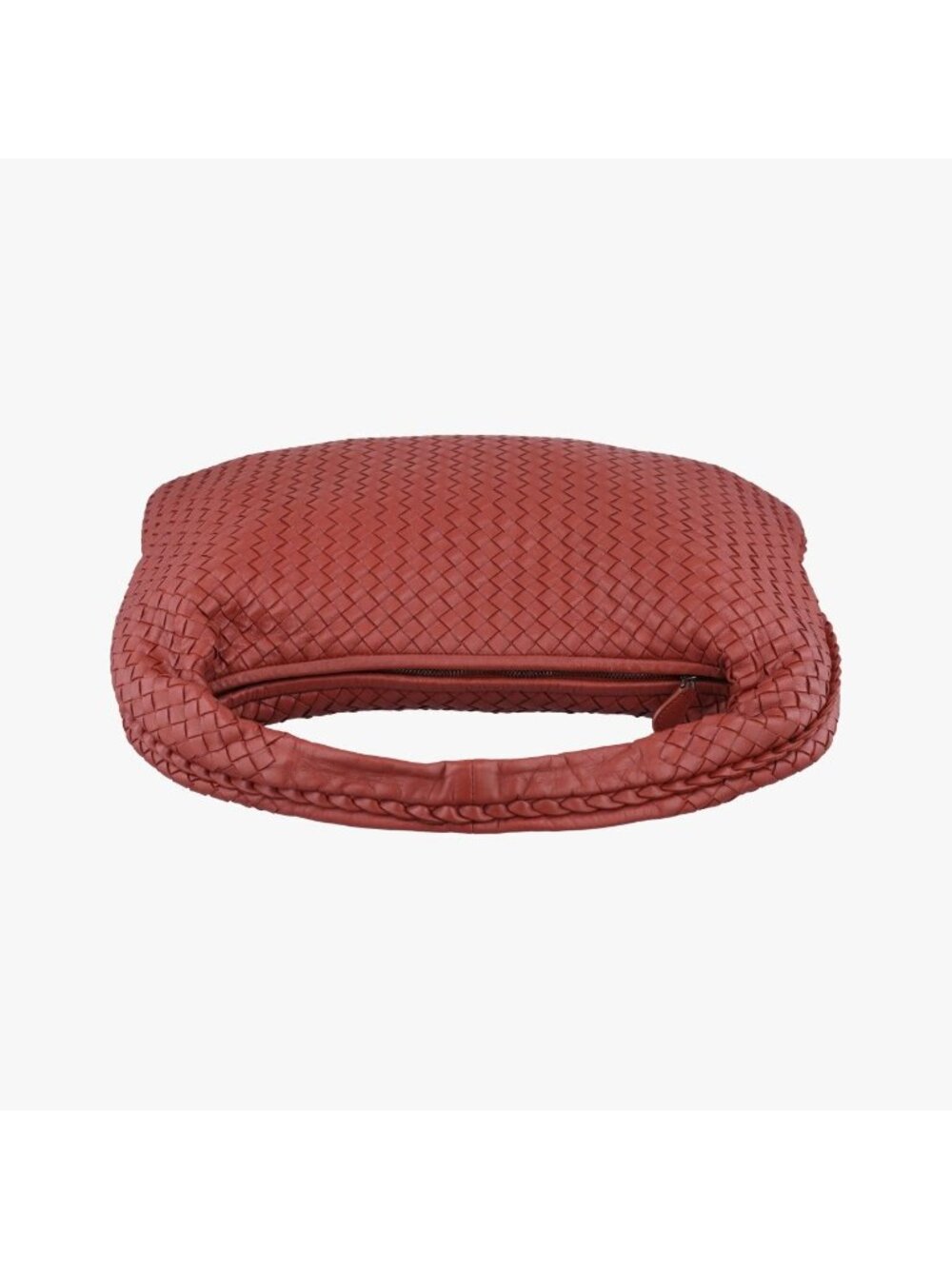 Bottega Veneta Intrecciato Red Lambskin Handbag - Picture 8 of 15